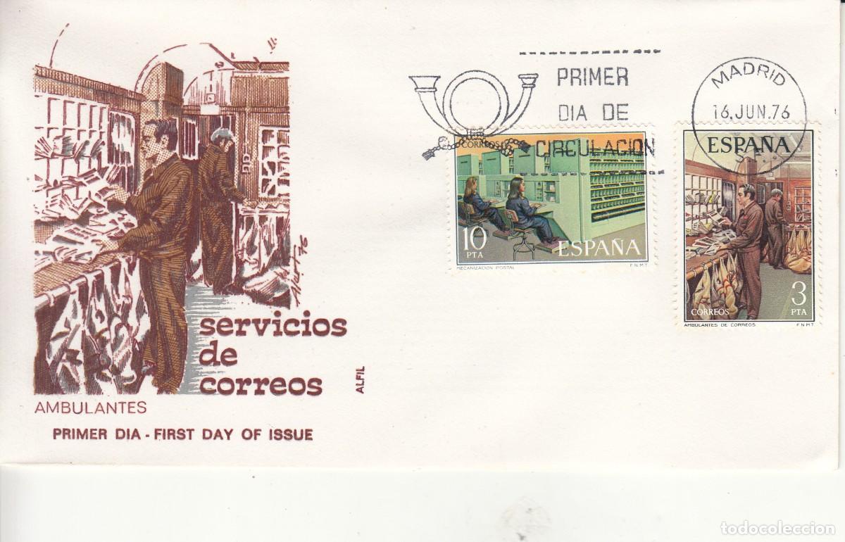 Sellos: SOBRE: 1976 MADRID. SERVICIOS DE CORREOS AMBULANTES