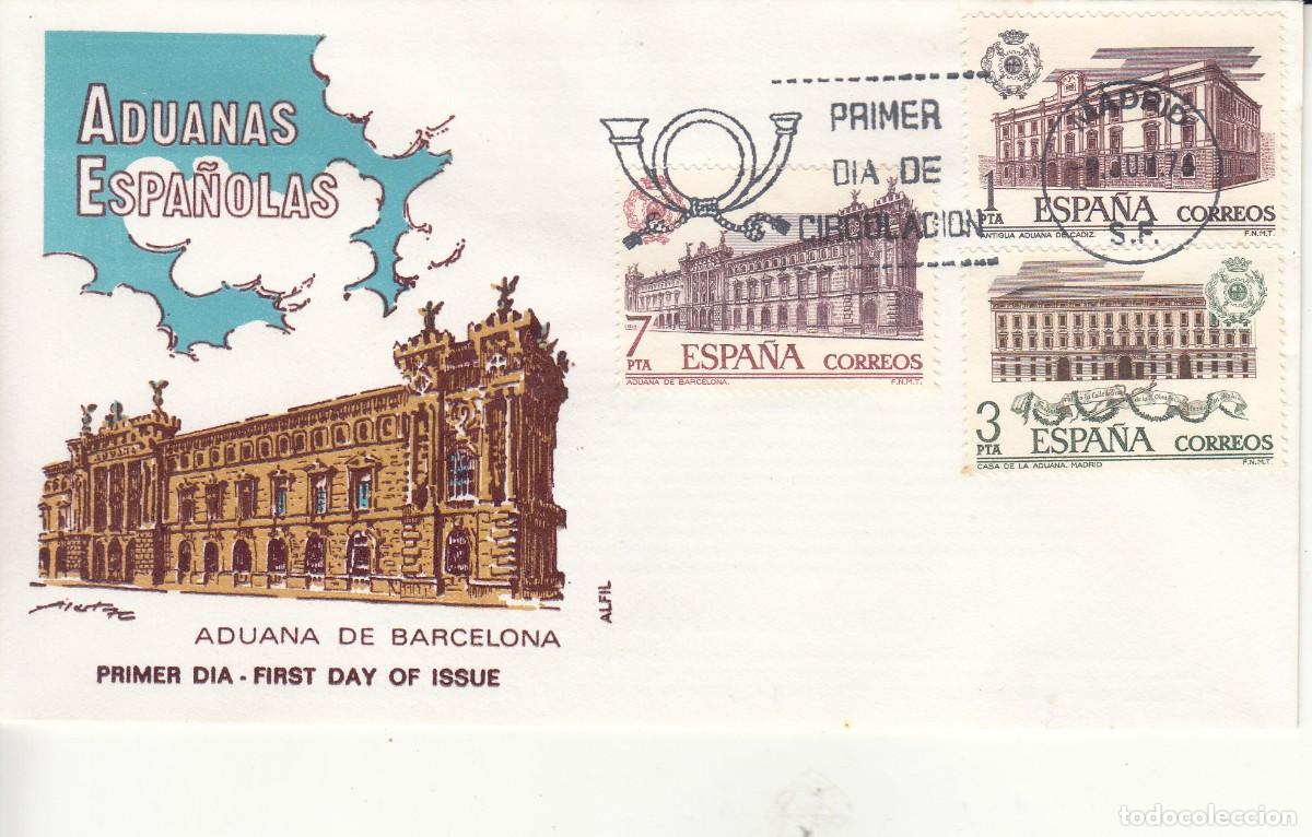 Sellos: SOBRE: 1976 MADRID. ADUANA DE BARCELONA