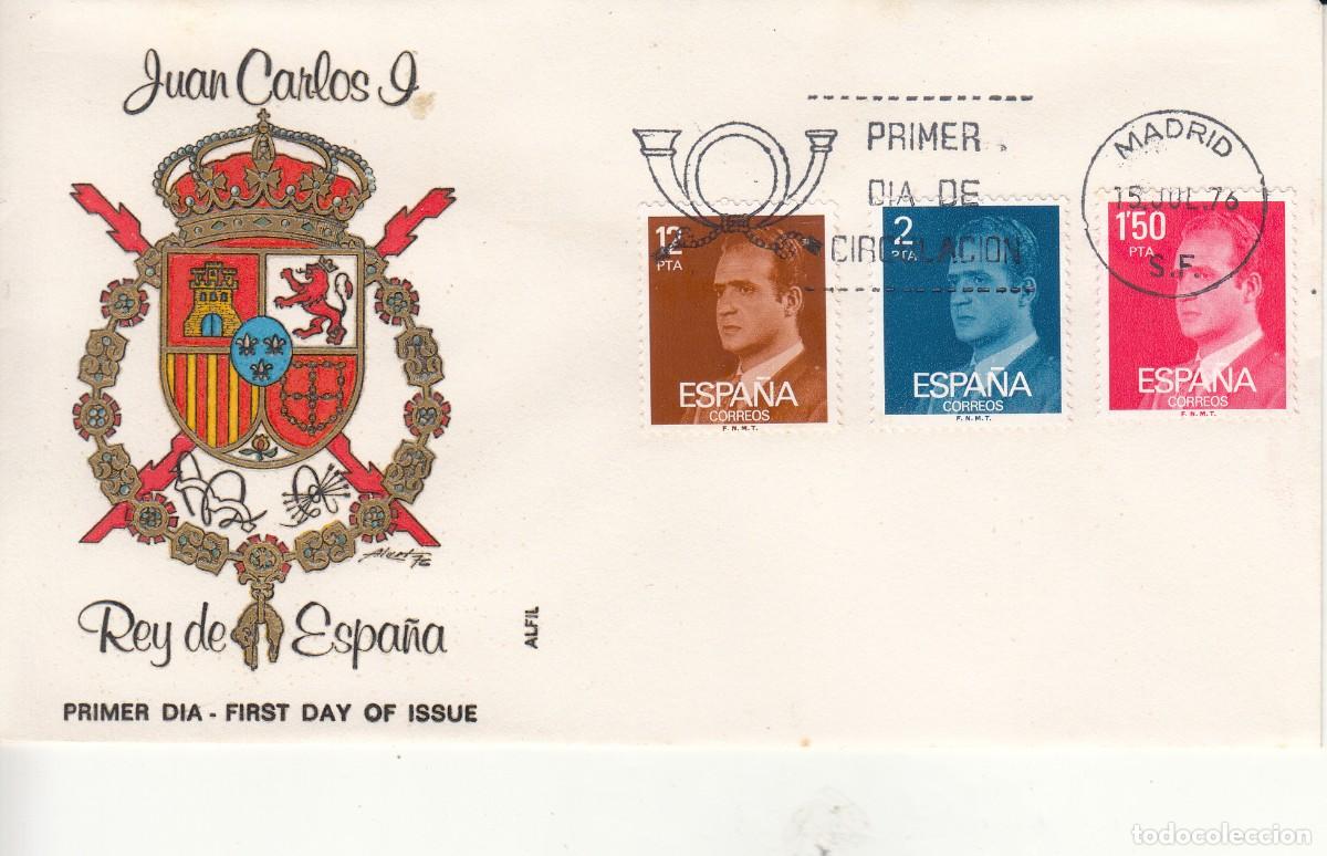 Sellos: SOBRE: 1976 MADRID. JUAN CARLOS I - REY DE ESPA&Ntilde;A