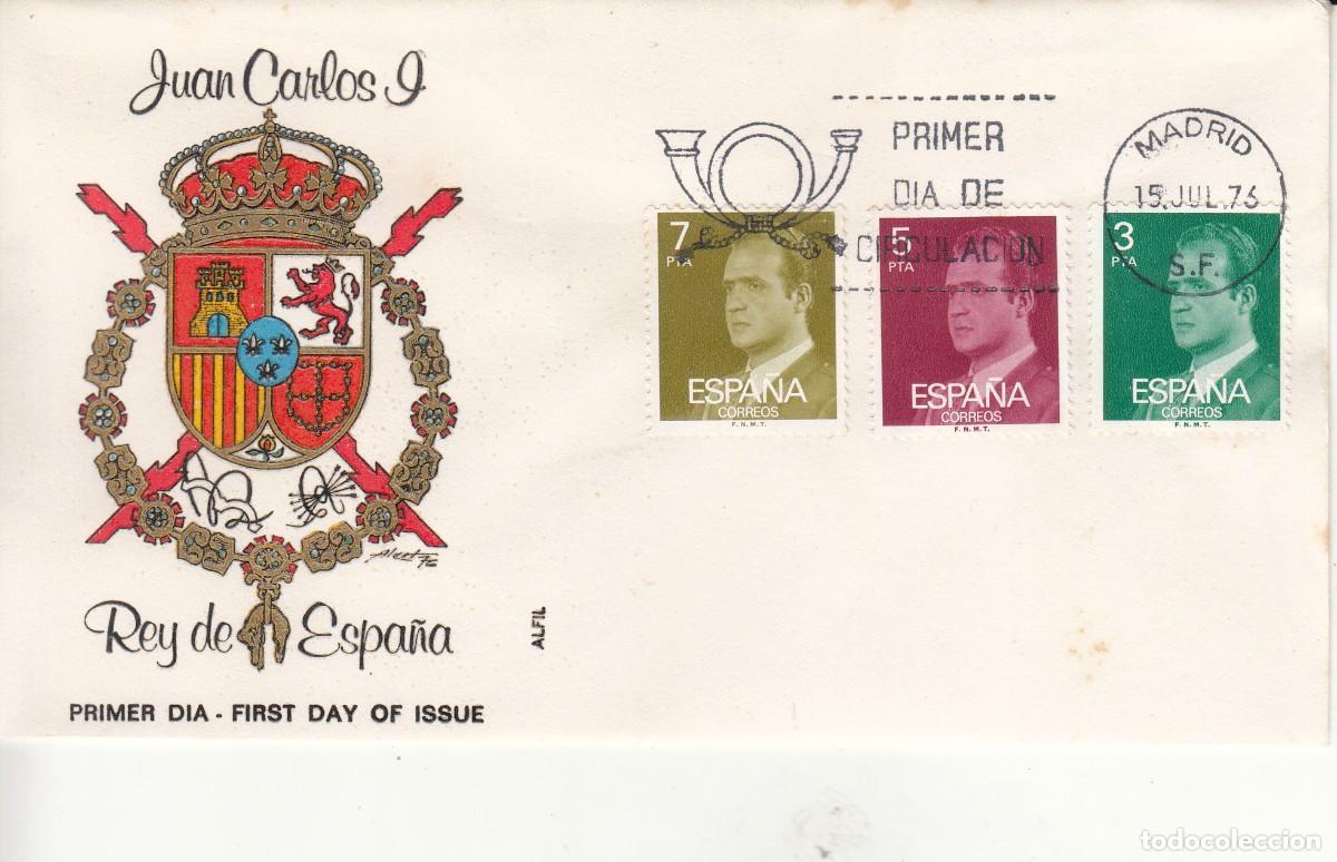Sellos: SOBRE: 1976 MADRID. JUAN CARLOS I - REY DE ESPA&Ntilde;A
