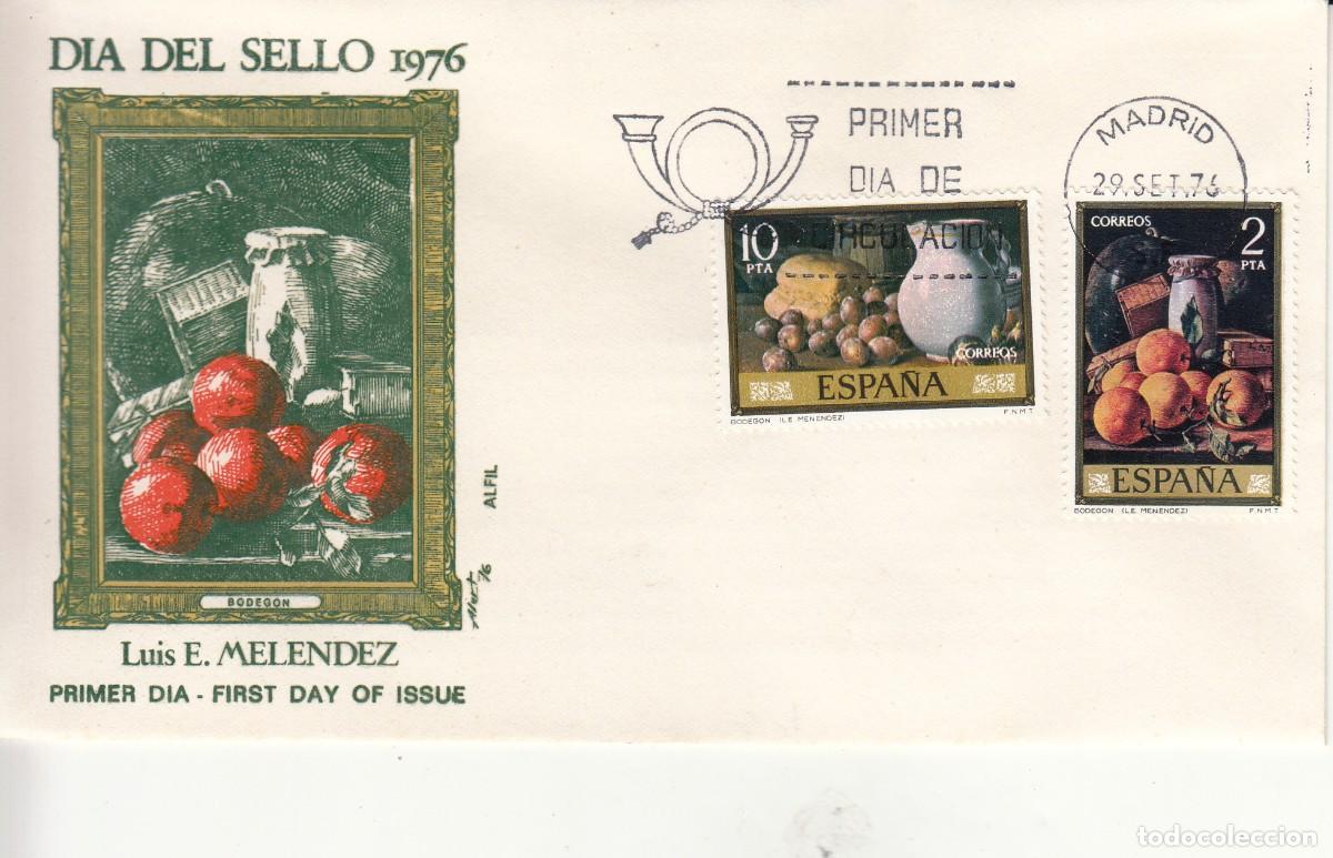 Sellos: SOBRE: 1976 MADRID. DIA DEL SELLO