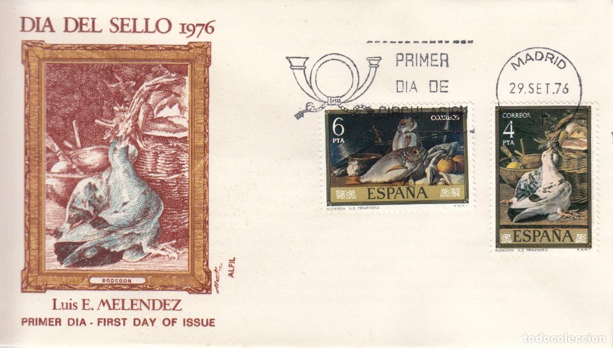 Sellos: SOBRE: 1976 MADRID. DIA DEL SELLO