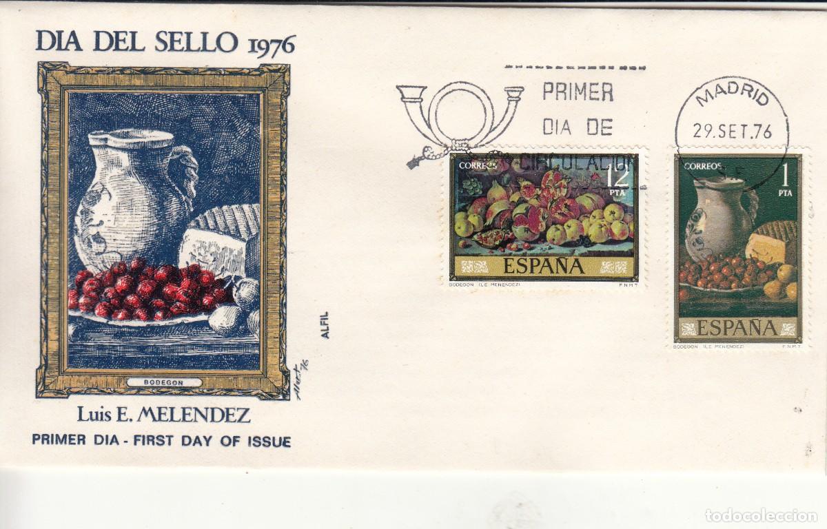 Sellos: SOBRE: 1976 MADRID. DIA DEL SELLO