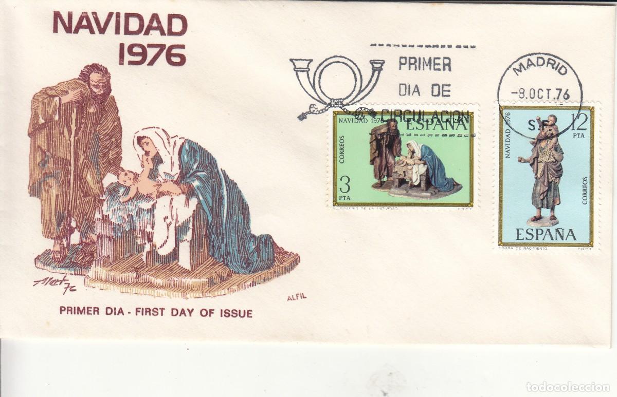 Sellos: SOBRE: 1976 MADRID. NAVIDAD