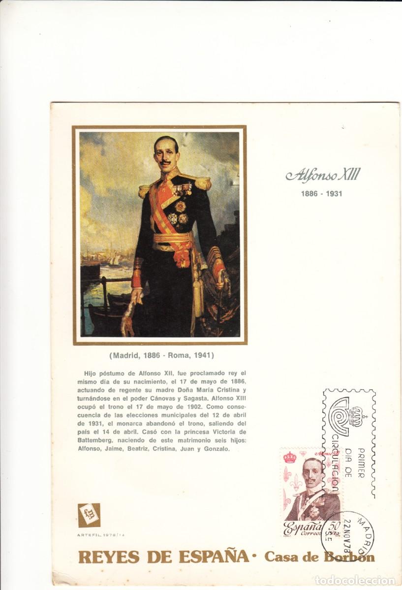 Sellos: HOJA: 1978 MADRID. REYES DE ESPA&Ntilde;A - ALFONSO XIII