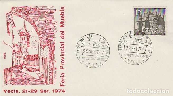 Sellos: A&Ntilde;O 1974, YECLA (MURCIA), FERIA DEL MUEBLE, SOBRE DE ALFIL