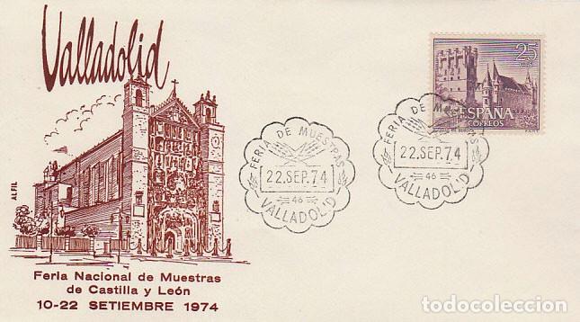 Sellos: A&Ntilde;O 1974, Valladolid, FERIA DE MUESTRAS, SOBRE DE ALFIL