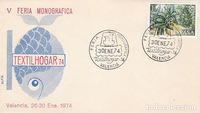 Sellos: A&Ntilde;O 1974, VALENCIA, TEXTILHOGAR, SOBRE DE ALFIL