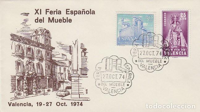 Sellos: A&Ntilde;O 1974, VALENCIA, FERIA ESPA&Ntilde;OLA DEL UEBLO, SOBRE DE ALFIL