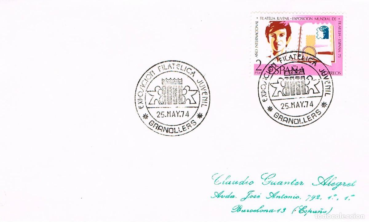 Sellos: A&Ntilde;O 1974, Granollers, exposicion filatelica juvenil