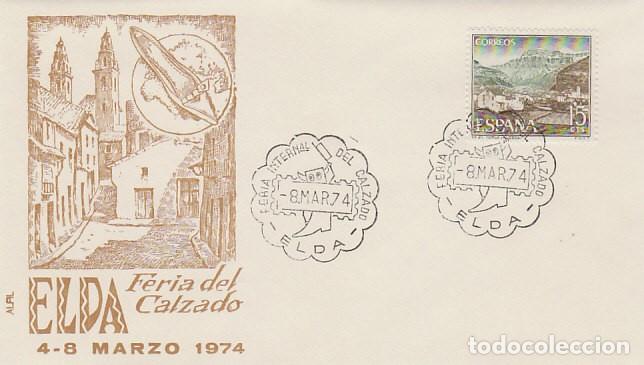 Sellos: A&Ntilde;O 1974, ELDA (ALICANTE), FERIA DEL CALZADO DE PRIMAVERA, SOBRE DE ALFIL