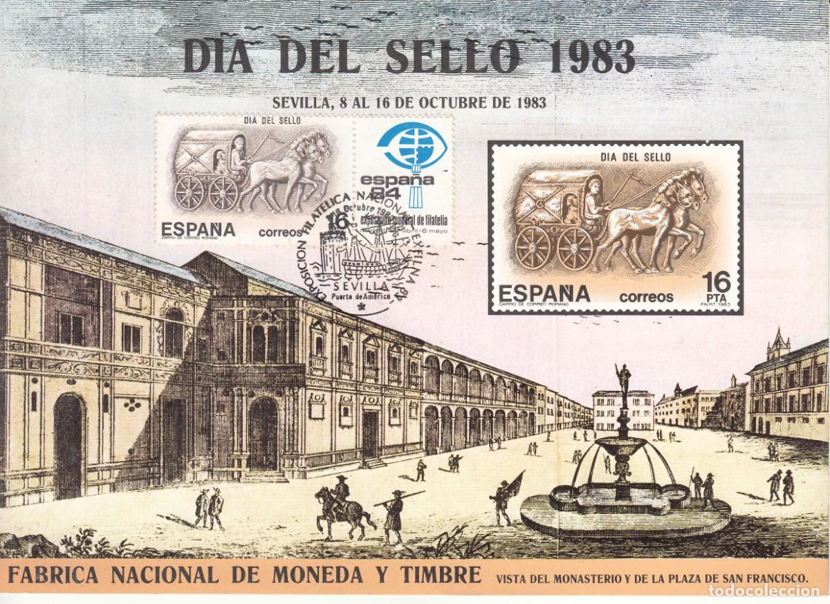Sellos: HOJA 1983 SEVILLA: DIA DEL SELLO