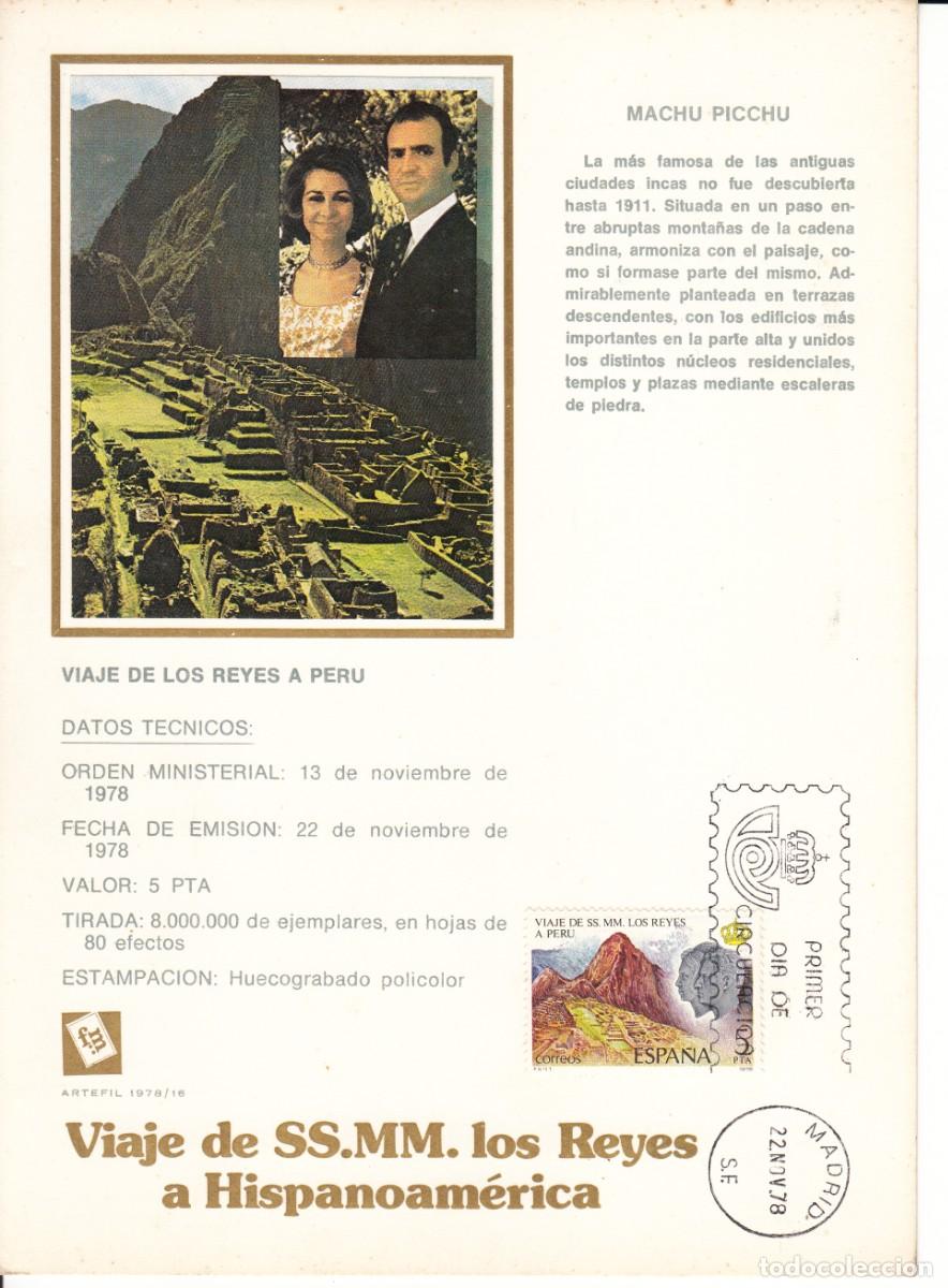 Sellos: HOJA 1978 MADRID: VIAJE SS.MM. LOS REYES A HISPANOAMERICA