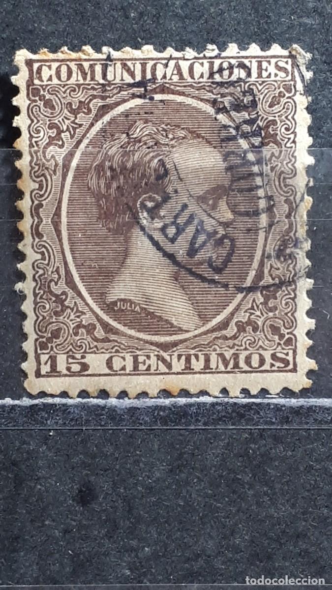 Sellos: ESPA&Ntilde;A. A&Ntilde;O 1889. &deg;. Matasello CARTERIA. Navarra. Edifil 219