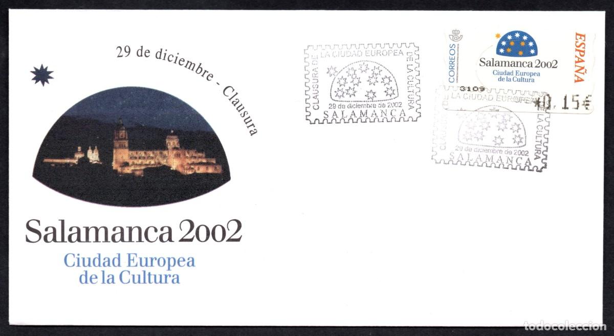 Sellos: SOBRE CONMEMORATIVO SALAMANCA 2002 CIUDAD EUROPEA DE LA CULTURA