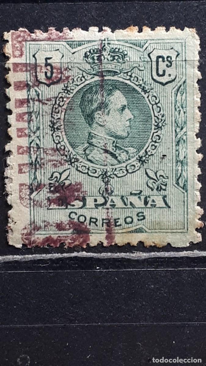 Sellos: ESPA&Ntilde;A. A&Ntilde;O 1909. MATASELLO &rdquo; RECLAMADO&rdquo;. EDIFIL 268