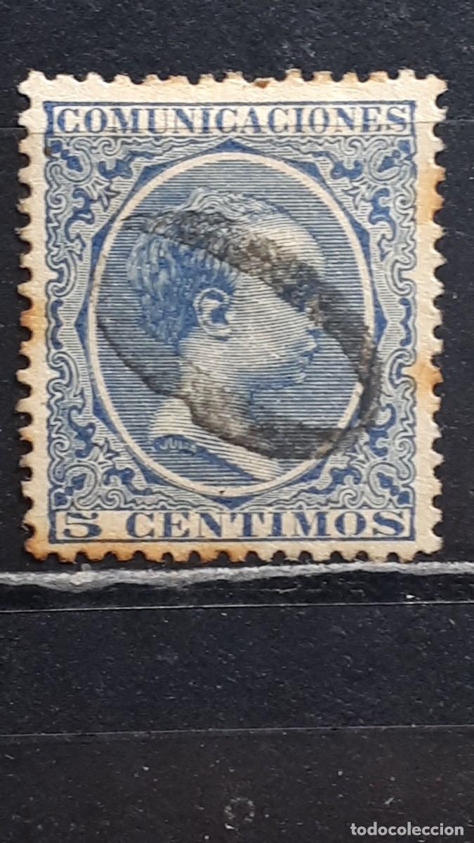 Sellos: ESPA&Ntilde;A. A&Ntilde;O 1889-1901. MATASELLO &rdquo; 0 &rdquo; Sta. CRUZ DE TENERIFE. EDIFIL 215