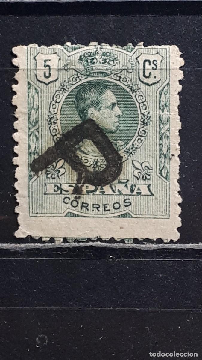 Sellos: ESPA&Ntilde;A. A&Ntilde;O 1909. MATASELLO &rdquo; R &rdquo;. EDIFIL 268