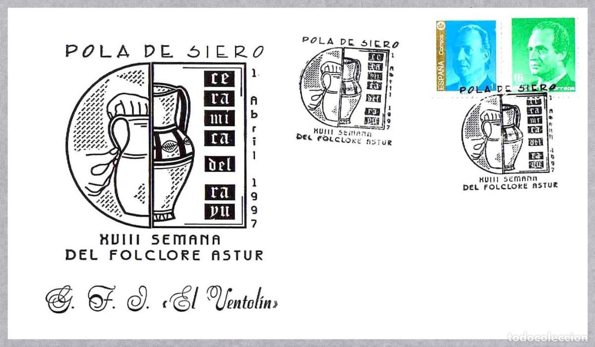 Sellos: Matasellos XVIII SEMANA DEL FOLCLORE ASTUR. Pola de Siero, Asturias, 1997