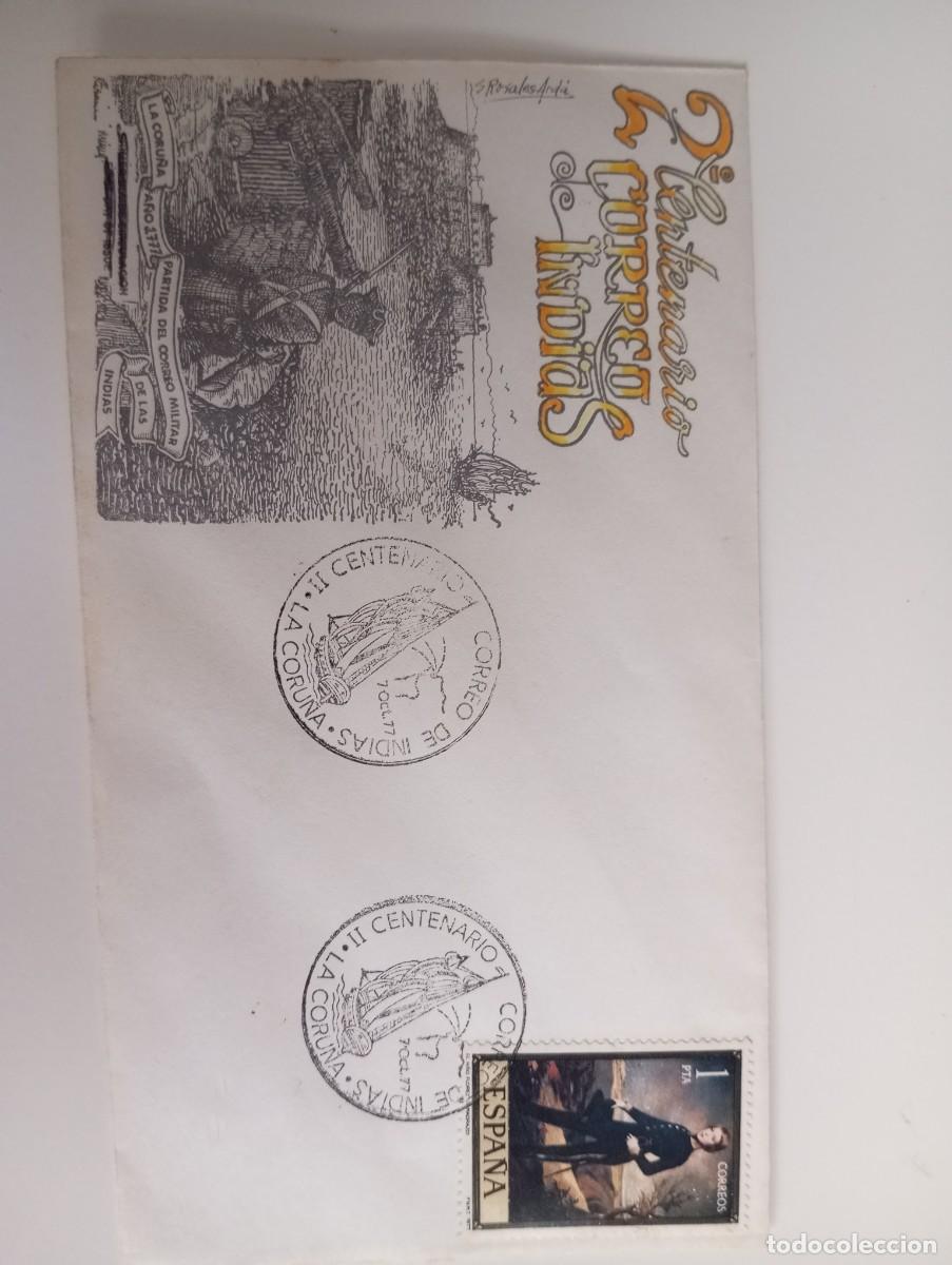 Sellos: ESPA&Ntilde;A, 2 CENTENARIO DEL CORREO DE INDIAS. LA CORU&Ntilde;A
