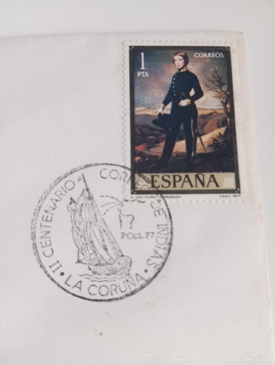 Sellos: ESPA&Ntilde;A, 2 CENTENARIO DEL CORREO DE INDIAS. LA CORU&Ntilde;A - Foto 3