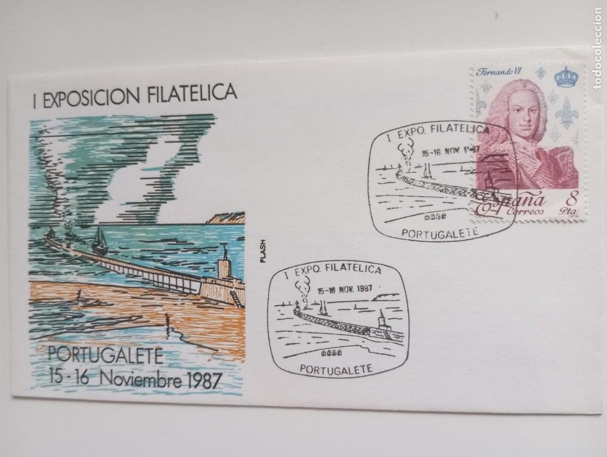 Briefmarken: ESPA&Ntilde;A, 1987, EXPOSICI&Oacute;N FILAT&Eacute;LICA DE PORTUGALETE