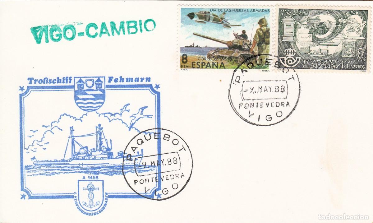 Sellos: MATASELLOS PAQUEBOT VIGO - 1988 - VIGO-CAMBIO