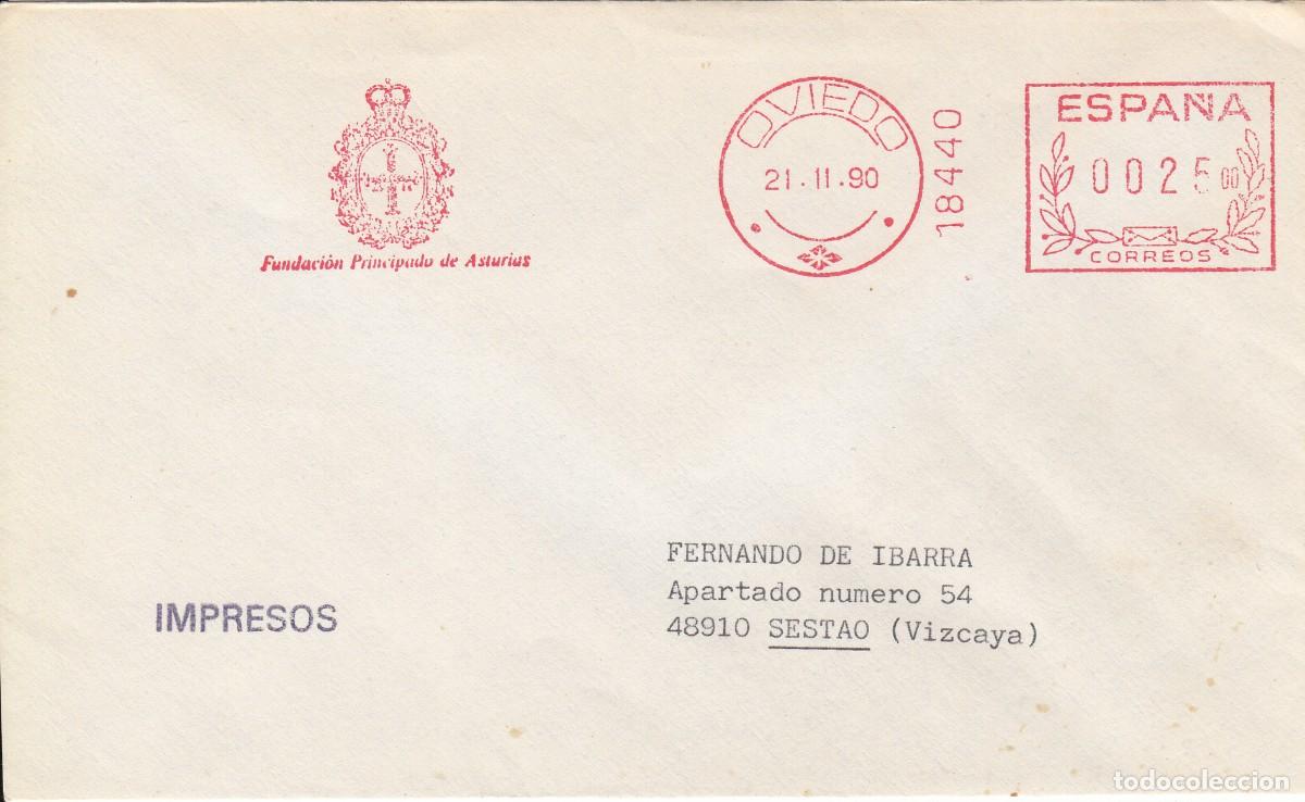 Sellos: MATASELLOS TEM MONARQU&Iacute;A FUNDACI&Oacute;N PRIVADA PR&Iacute;NCIPE DE ASTURIAS . 1990