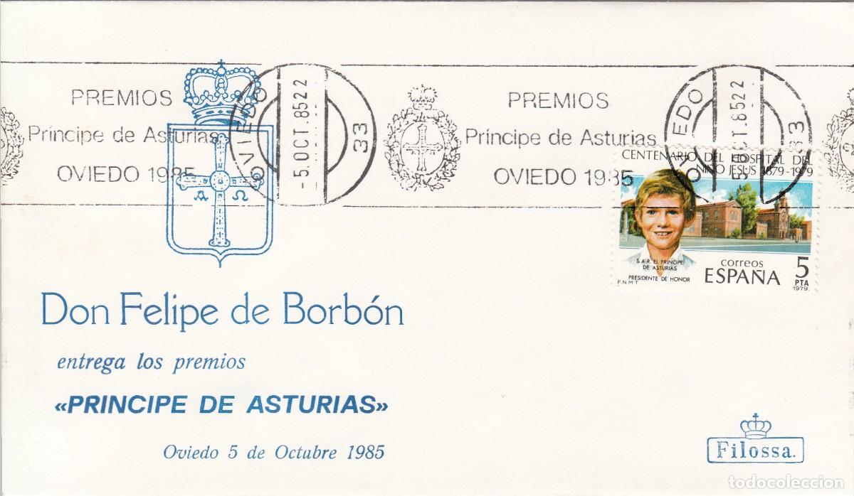 Sellos: MATASELLOS RODILLO TEM. MONARQU&Iacute;A PREMIOS PRINCIPE DE ASTURIAS - OVIEDO - 1985