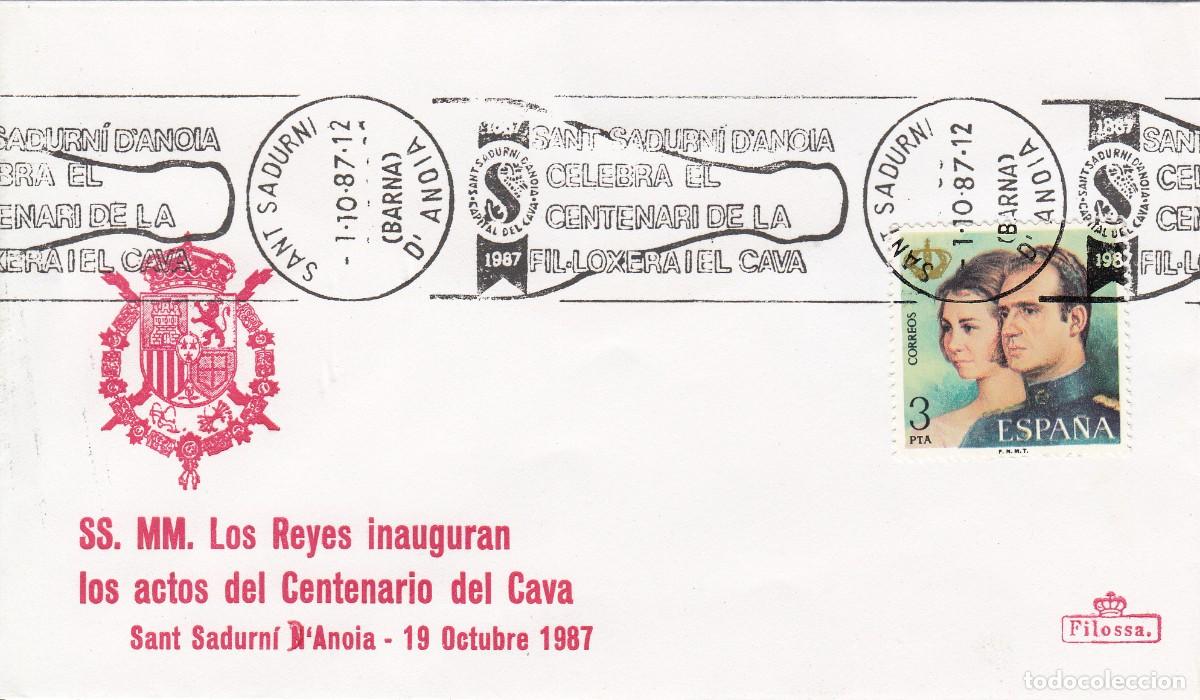 Sellos: MATASELLOS RODILLO CENTENARI FILOXERA - SANT SADURN&Iacute; DE NOYA - 1987