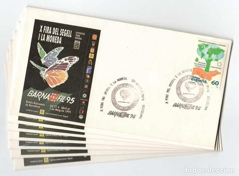 Timbres: 15 Sobres X Fira del segell i la moneda - Barnafil 95 Natura / Cercle d'Amics dels Espais Naturals
