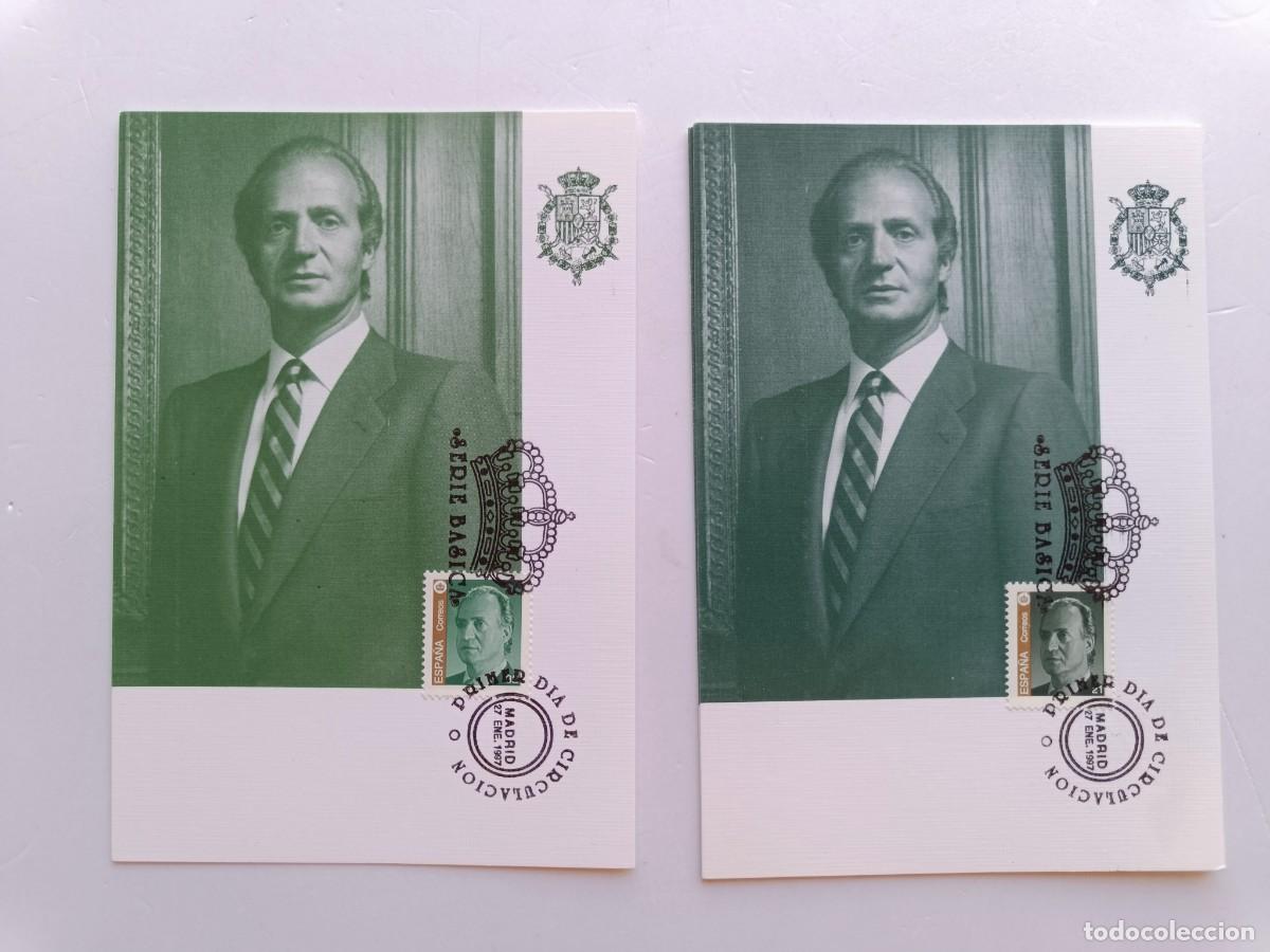 Sellos: 2 M&Aacute;XIMAS PRIMER DIA DE CIRCULACI&Oacute;N - SERIE BASICA - MADRID 27 ENERO 1997