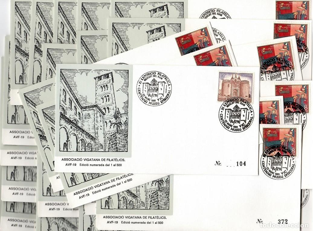 Francobolli: ESCASOS : Lote 145 Sobres Vicfil 91 - Centenario Museo Episcopal Vic - Ideal Reventa / Edic numerada