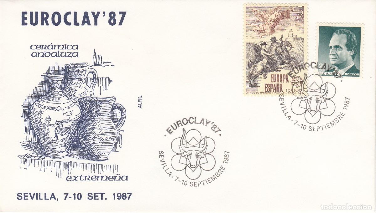 Sellos: MATASELLOS EUROCLAY 87 - SEVILLA - 1987