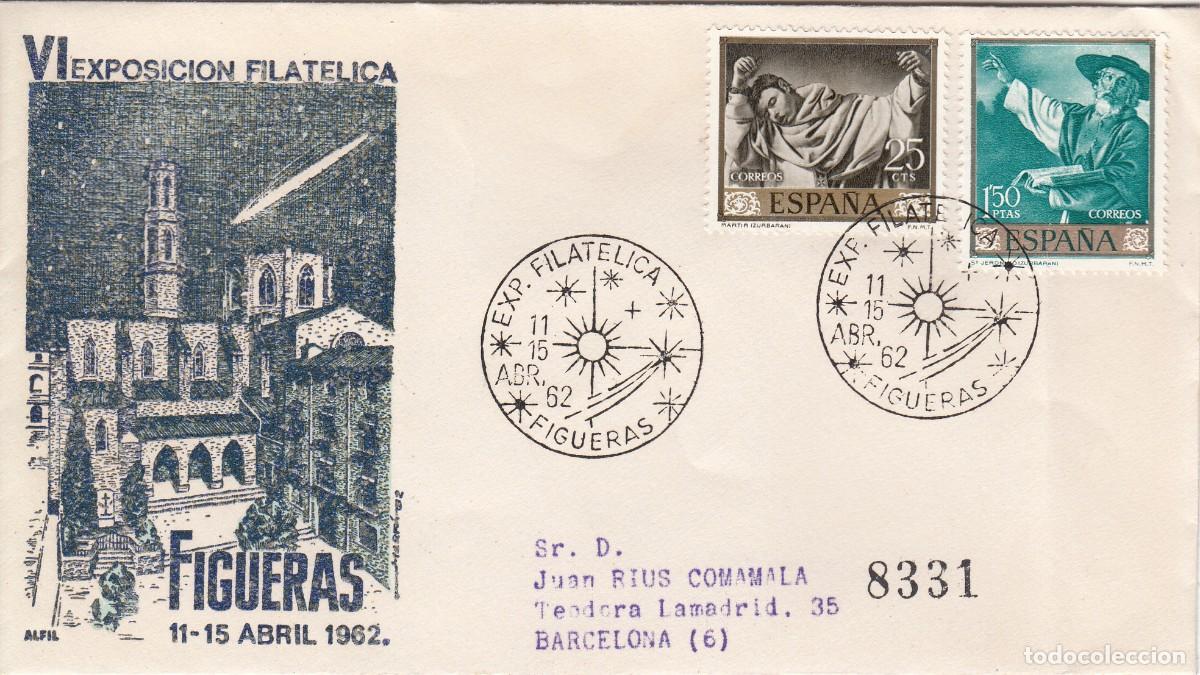 Sellos: MATASELLOS EXPOSICI&Oacute;N FILAT&Eacute;LICA DE FIGUERES - 1962