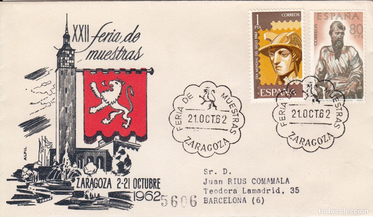 Sellos: MATASELLOS FERIA DE MUESTRAS DE ZARAGOZA - 1962
