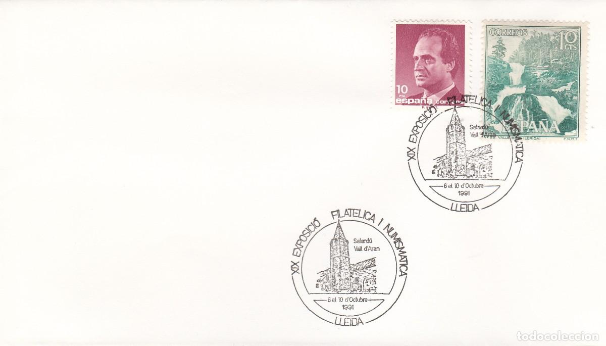 Sellos: MATASELLOS EXPOSICI&Oacute; FILAT&Eacute;LICA - - SALARD&Uacute; - VALL D'AR&Agrave;N - LLEIDA - 1991