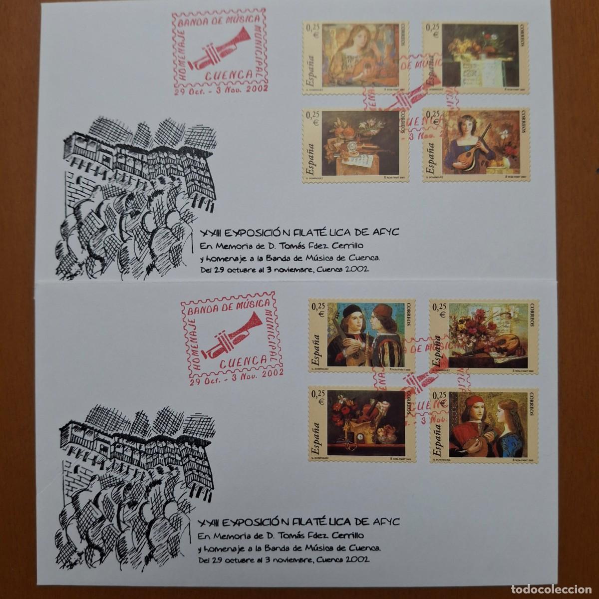 Selos: HB1272 Sellos ESPA&Ntilde;A carne de la musica a&ntilde;o 2002 matasello exposicion filatelica