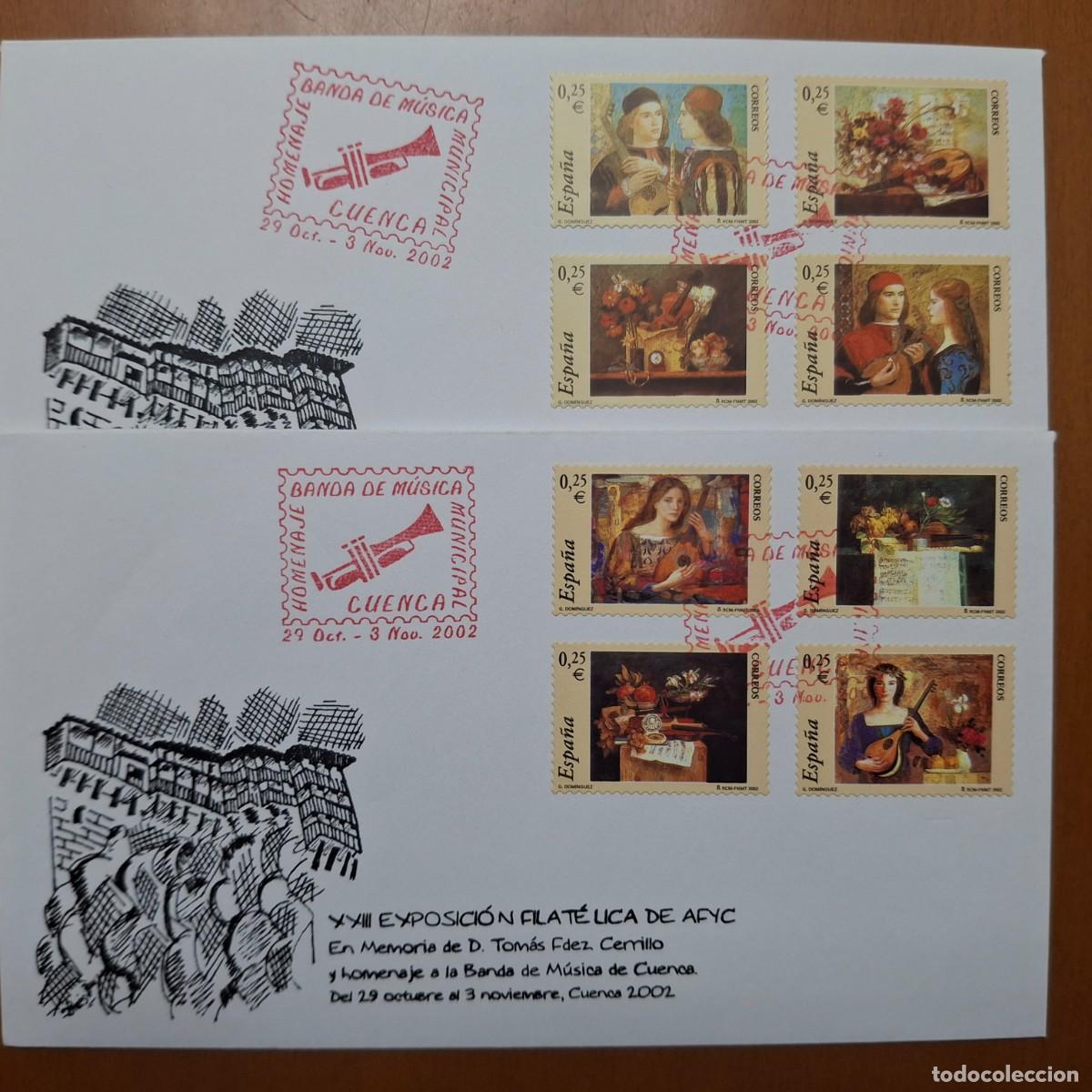 Francobolli: HB1273 Sellos ESPA&Ntilde;A carne de la musica a&ntilde;o 2002 matasello exposicion filatelica