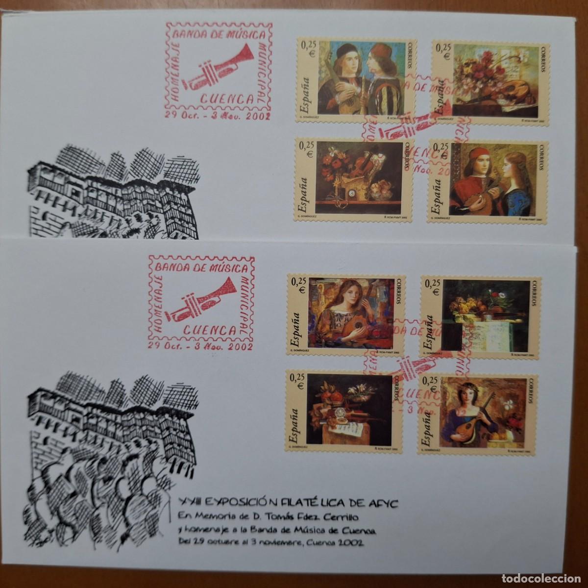 Francobolli: HB1274 Sellos ESPA&Ntilde;A carne de la musica a&ntilde;o 2002 matasello exposicion filatelica