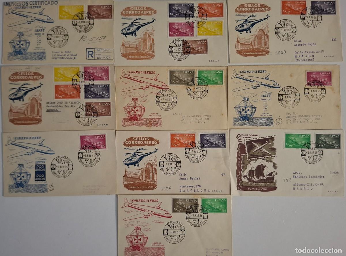 Timbres: HB1308 Sellos ESPA&Ntilde;A 10 SPD correo aereo a&ntilde;o 1955