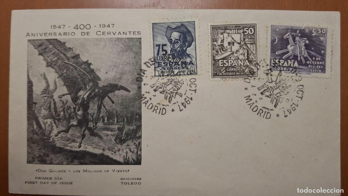 Stamps: HB1310 Sellos ESPA&Ntilde;A Sobre del Primer Dia a&ntilde;o 1947