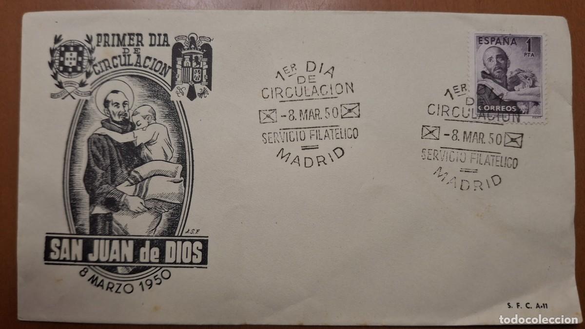 Francobolli: HB1314 Sellos ESPA&Ntilde;A Sobre del Primer Dia a&ntilde;o 1950