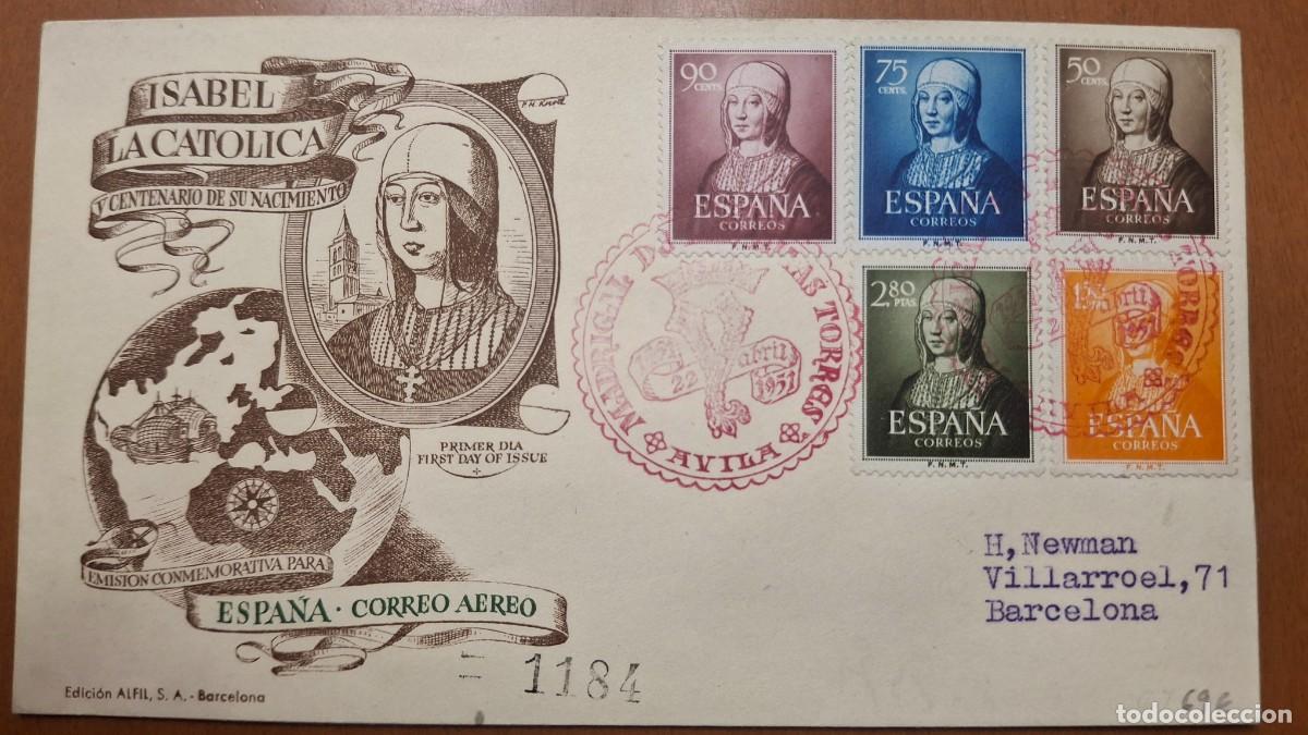Francobolli: HB1320 Sellos ESPA&Ntilde;A Sobre del Primer Dia a&ntilde;o 1951