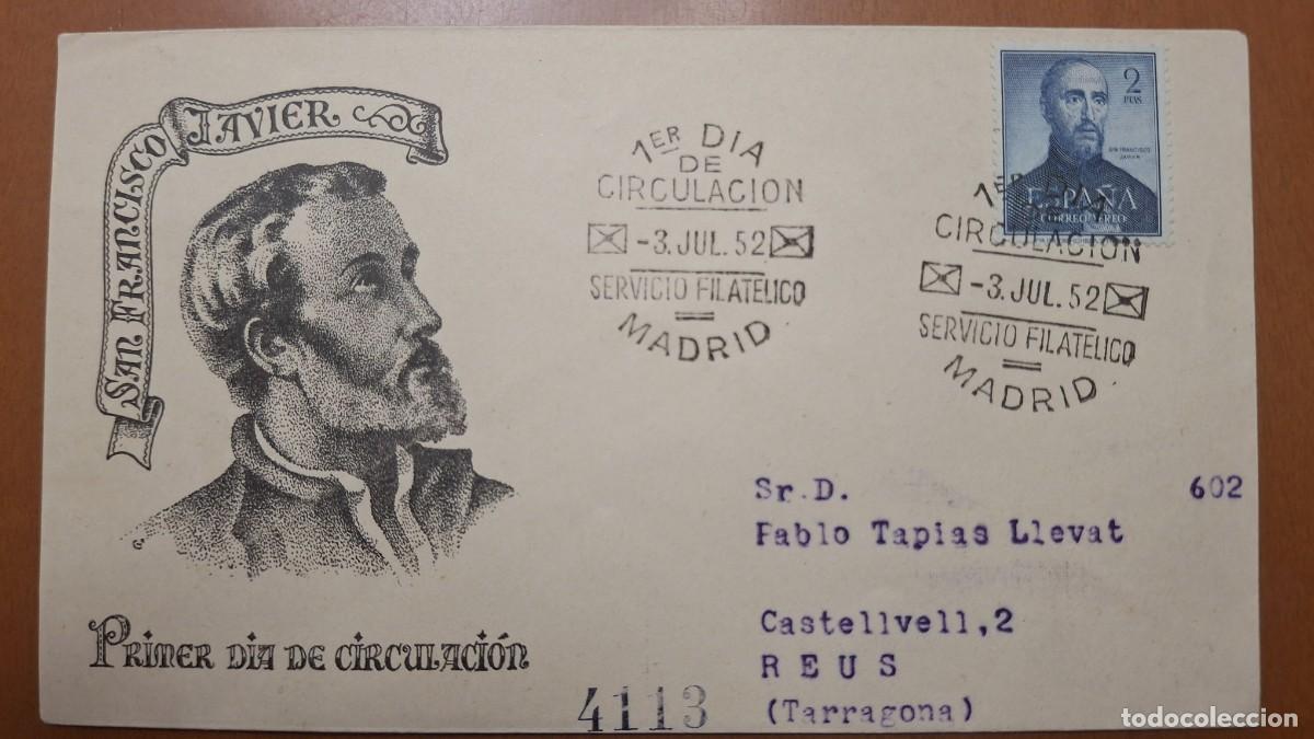 Francobolli: HB1327 Sellos ESPA&Ntilde;A Sobre del Primer Dia a&ntilde;o 1952