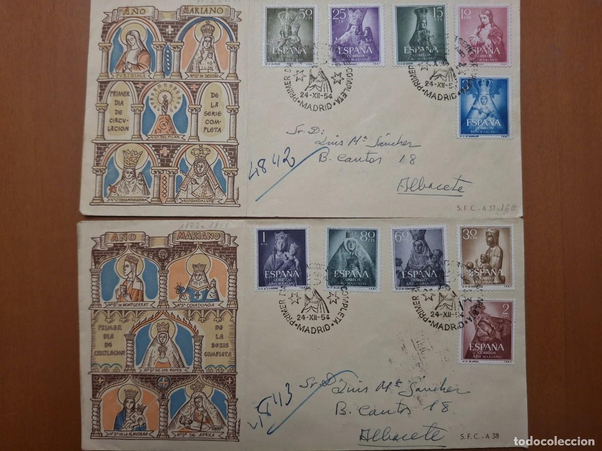 Timbres: HB1331 Sellos ESPA&Ntilde;A Sobre del Primer Dia a&ntilde;o 1954