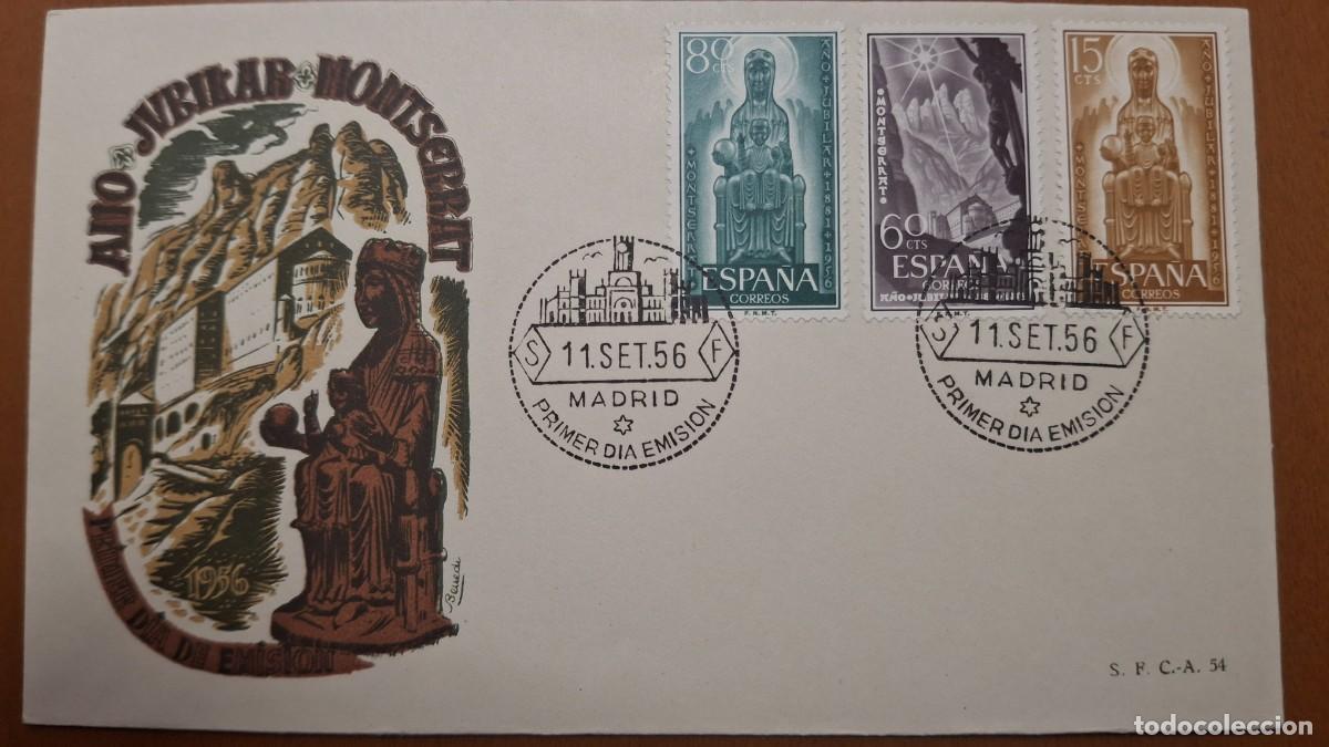 Francobolli: HB1339 Sellos ESPA&Ntilde;A Sobre del Primer Dia a&ntilde;o 1956