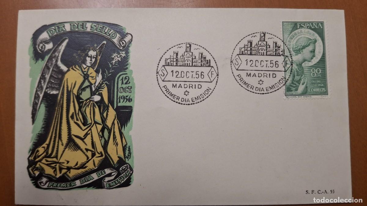 Selos: HB1340 Sellos ESPA&Ntilde;A Sobre del Primer Dia a&ntilde;o 1956