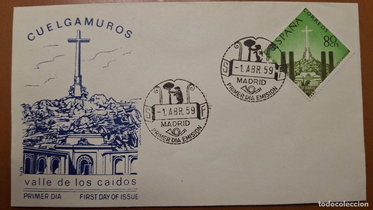 Francobolli: HB1350 Sellos ESPA&Ntilde;A Sobre del Primer Dia a&ntilde;o 1959