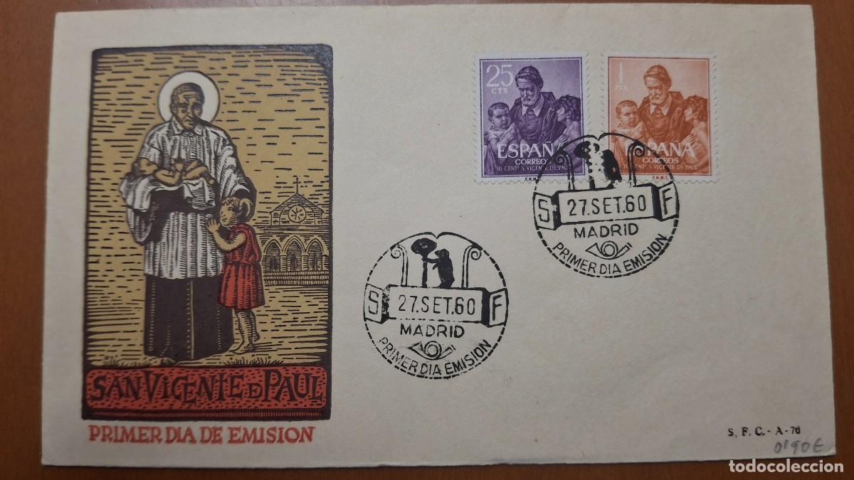 Timbres: HB1362 Sellos ESPA&Ntilde;A Sobre del Primer Dia a&ntilde;o 1960